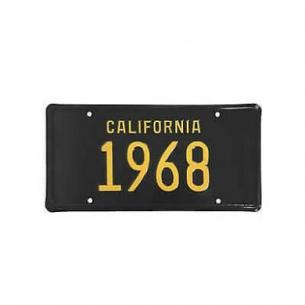 1968 CALIFORNIA LICENSE PLATE